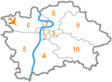 Hotely & ubytovanie v Prahe na mape.